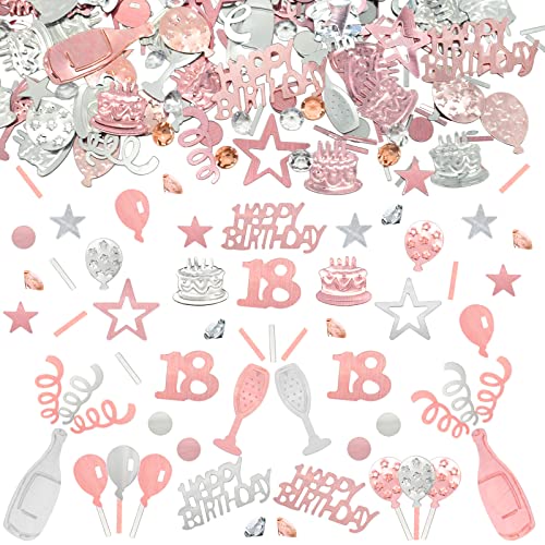 Konfetti 18 Geburtstag Deko, 18 Tischdeko Geburtstagdeko Confetti,Streudeko 18. Deko, Tischdeko 18 Geburtstags, Konfettiis Streudeko Geburtstages RoseGold,Glitzer Konfetties 18 Frauen Männer Konfetti 18 Geburtstag Deko, 18 Tischdeko Geburtstagdeko Confetti,Streudeko 18. Deko, Tischdeko 18 Geburtstags, Konfettiis Streudeko Geburtstages RoseGold,Glitzer Konfetties 18 Frauen Männer von LEEWYOU