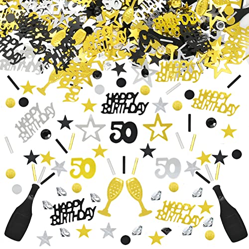 Konfetti 50 Geburtstag Deko,50 Tischdeko Geburtstag Confetti,Streudeko 50. Geburtstag Deko, Tischdeko 50 Geburtstag, Konfetti Streudeko Geburtstag schwarz Gold Silber,Glitzer Konfetti 63 Frauen Männer Konfetti 50 Geburtstag Deko,50 Tischdeko Geburtstag Confetti,Streudeko 50. Geburtstag Deko, Tischdeko 50 Geburtstag, Konfetti Streudeko Geburtstag schwarz Gold Silber,Glitzer Konfetti 63 Frauen Männer von LEEWYOU