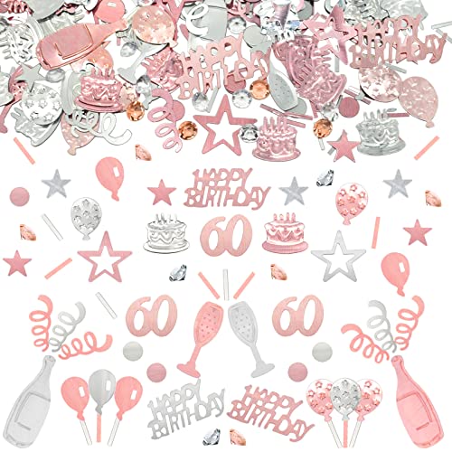 Konfetti 60 Geburtstag Deko, 60 Tischdeko Geburtstagdeko Confetti,Streudeko 60. Deko, Tischdeko 60 Geburtstags, Konfettiis Streudeko Geburtstages RoseGold,Glitzer Konfetties 60 Frauen Männer Konfetti 60 Geburtstag Deko, 60 Tischdeko Geburtstagdeko Confetti,Streudeko 60. Deko, Tischdeko 60 Geburtstags, Konfettiis Streudeko Geburtstages RoseGold,Glitzer Konfetties 60 Frauen Männer von LEEWYOU