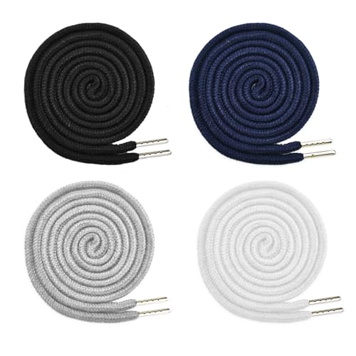 4 Stück Kordel für Jogginghose, 140 cm Kordelzug für Hoodie Polyester Band Universal Kordelenden Metall Ersatz-Saiten für Jacken Sweat Shirt Shorts Sporthosen Handtaschen 4 Stück Kordel für Jogginghose, 140 cm Kordelzug für Hoodie Polyester Band Universal Kordelenden Metall Ersatz-Saiten für Jacken Sweat Shirt Shorts Sporthosen Handtaschen von LEEWYOU