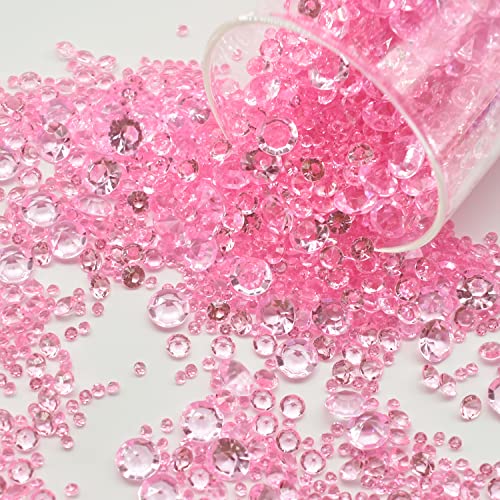 LEEWYOU 4000 Stück Streudeko Diamanten,Diamanten Deko,Acryl Kristalle Diamantene Streudeko Hochzeit,Acryl Diamant Tischdeko Strass für Vasenfüller Hochzeit Geburtstag 3mm,6mm,10mm Rosa LEEWYOU 4000 Stück Streudeko Diamanten,Diamanten Deko,Acryl Kristalle Diamantene Streudeko Hochzeit,Acryl Diamant Tischdeko Strass für Vasenfüller Hochzeit Geburtstag 3mm,6mm,10mm Rosa von LEEWYOU