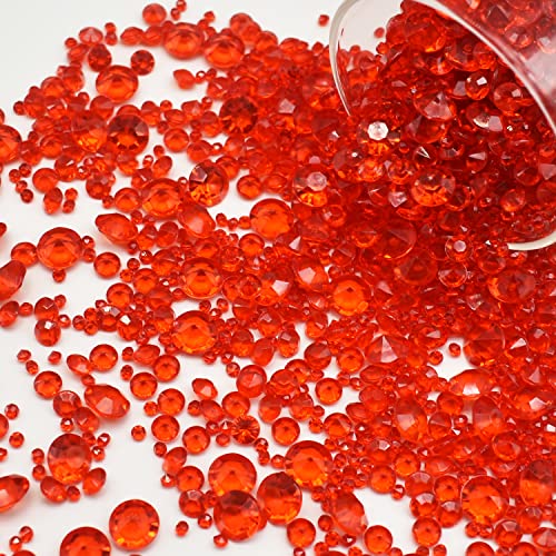 LEEWYOU 4000 Stück Streudeko Diamanten,Diamanten Deko,Acryl Kristalle Diamantene Streudeko Hochzeit,Acryl Diamant Tischdeko Strass für Vasenfüller Hochzeit Geburtstag 3mm,6mm,10mm Rot LEEWYOU 4000 Stück Streudeko Diamanten,Diamanten Deko,Acryl Kristalle Diamantene Streudeko Hochzeit,Acryl Diamant Tischdeko Strass für Vasenfüller Hochzeit Geburtstag 3mm,6mm,10mm Rot von LEEWYOU