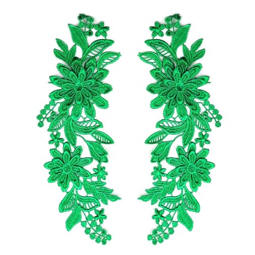 Gestickte Appliqué 3D-Stickerei-Spitzenapplikation for Hochzeitskleid-Dekoration, DIY-Kleidung, Nähzubehör(Color:Green) von LEEYDZJN