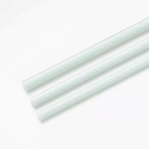 LEFTART 1000 mm Glasfaserstäbe, stark belastbare weiße Glasfaserstäbe, for Zeltunterstützung, landwirtschaftliches Pflanzschutzzubehör, 20 Stück(6.0mm) von LEFTART