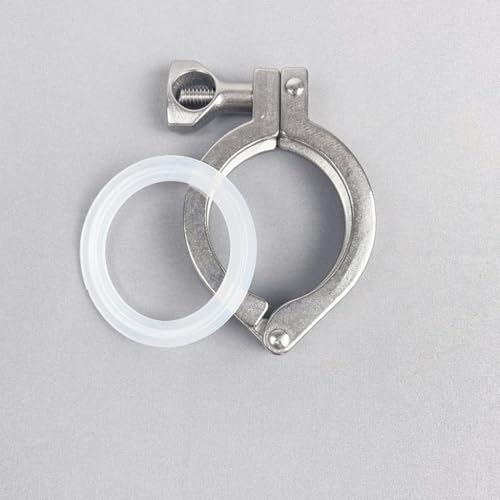 LEFTART 2" Ferrule 64mm SS304 Edelstahl Sanitär Tri Clamp Klemmen Kleeblatt, for Home Schnellanschluss Zubehör LEFTART 2" Ferrule 64mm SS304 Edelstahl Sanitär Tri Clamp Klemmen Kleeblatt, for Home Schnellanschluss Zubehör von LEFTART