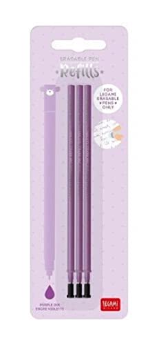 Ersatzminen für Legami-Stifte, radierbar, violette Tinte, 3 Stück Ersatzminen für Legami-Stifte, radierbar, violette Tinte, 3 Stück von LEGAMI