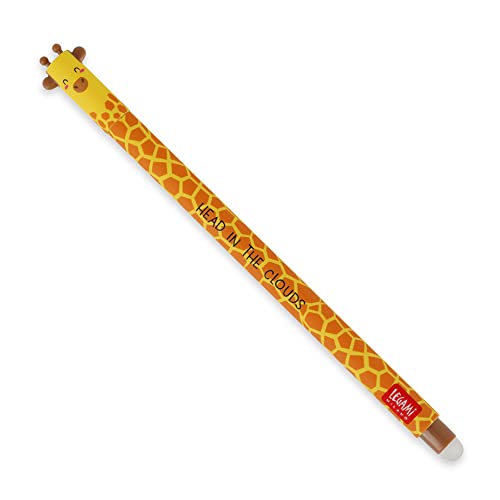 LEGAMI - Giraffe Gelschreiber, radierbar, mit Kugel am Ende zum Löschen der Tinte, ohne das Blatt zu beschädigen, wärmeempfindliche Tinte, Spitze Ø 0,7 mm LEGAMI - Giraffe Gelschreiber, radierbar, mit Kugel am Ende zum Löschen der Tinte, ohne das Blatt zu beschädigen, wärmeempfindliche Tinte, Spitze Ø 0,7 mm von LEGAMI