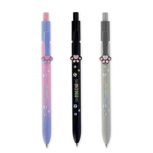 LEGAMI Meow Kugelschreiber-Set – 3 Farben, Katzen-Design von LEGAMI