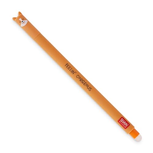 Legami, radierbarer Gelschreiber, Kugel am Ende zum Entfernen der Tinte ohne das Blatt abzunutzen, schwarze Tinte, temperaturempfindlich, 0,7-mm-Minendurchmesser, Panda-Motiv Legami, radierbarer Gelschreiber, Kugel am Ende zum Entfernen der Tinte ohne das Blatt abzunutzen, schwarze Tinte, temperaturempfindlich, 0,7-mm-Minendurchmesser, Panda-Motiv von LEGAMI