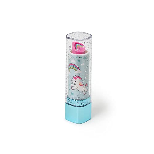 Legami - Xoxo Gummi, Lipstick, Duftgummi, Durchmesser 2 cm, Einhorn-Thema, Lippenstift-Gummi, Small von LEGAMI
