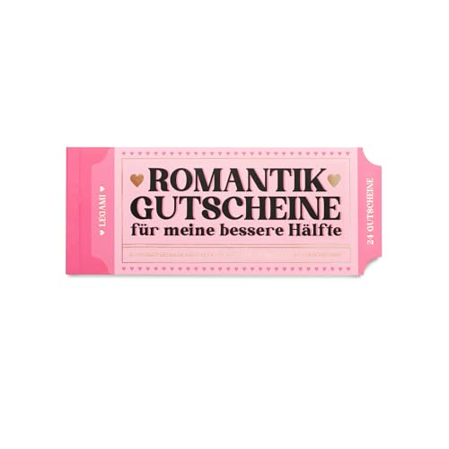 Legami - Gutscheinbuch für Partner, Block mit 24 Romantischen Gutscheinen, Geschenkidee für Den Valentinstag, in FSC-Papier von LEGAMI