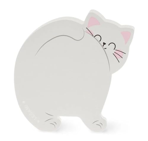 Legami Lovely Notes Haftnotizblock Katze, HSS0001, grau von LEGAMI