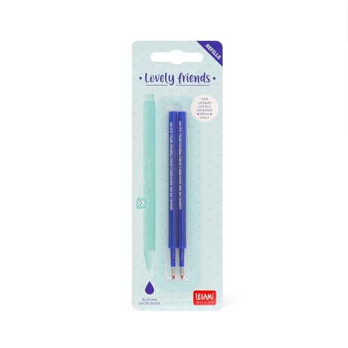 Legami Lovely Friends Ersatzminen für Gelschreiber, Blau, 2 Stück Legami Lovely Friends Ersatzminen für Gelschreiber, Blau, 2 Stück von LEGAMI