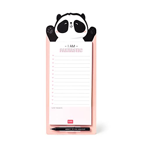 Legami Don't Forget Magnetischer Notizblock, 11 x 28 cm, Panda von LEGAMI