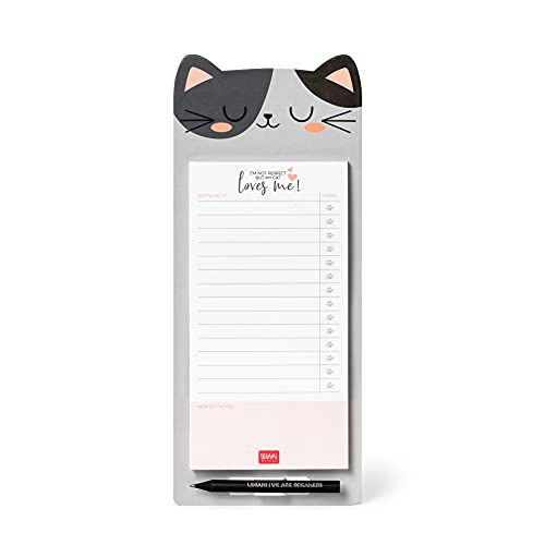 Legami Don't Forget Magnetischer Notizblock, 11 x 28 cm, Kittens von LEGAMI