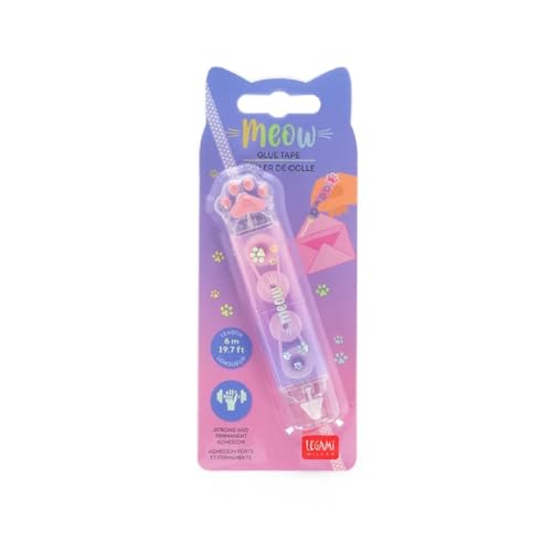Legami - Meow Tape Glue, Klebeband, Pfötchenform, klebt sekundenschnell und präzise, 2x10 cm Legami - Meow Tape Glue, Klebeband, Pfötchenform, klebt sekundenschnell und präzise, 2x10 cm von LEGAMI