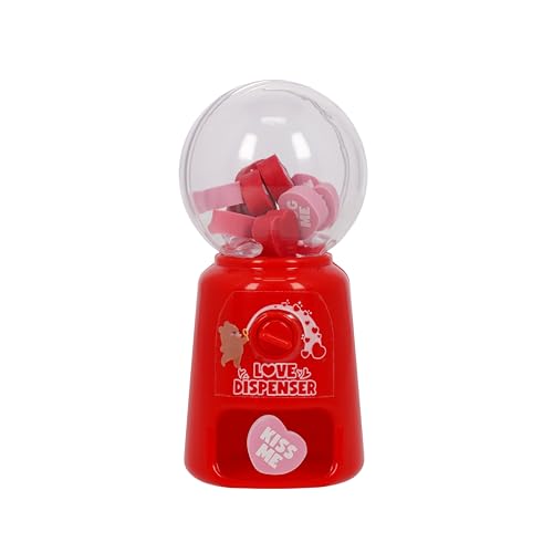 Legami - Mini Radierer für Radiergummis, Love Dispenser, 15 Radiergummis, Gummi in Herzform, Abmessungen 9 x 22 x 0,5 cm Legami - Mini Radierer für Radiergummis, Love Dispenser, 15 Radiergummis, Gummi in Herzform, Abmessungen 9 x 22 x 0,5 cm von LEGAMI