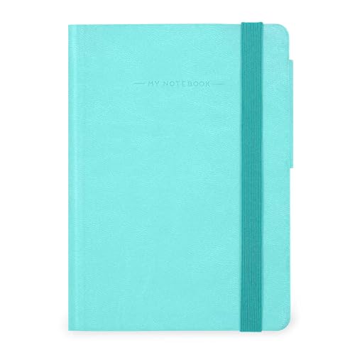 Legami - My Notebook, 6 mm liniertes Notizbuch, Aquatic Awe, Small, FSC-zertifiziertes Papier, 192 Seiten, Softcover, elastischer Verschluss, 9.5 x 13.5 cm von LEGAMI