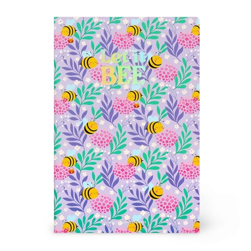 Legami - Notizbuch, liniert, 7 mm, Thema Bee, Format B5, groß, aus FSC-zertifiziertem Papier, 100 Seiten, Singer-Punktbindung, 18,5 x 24,8 cm Legami - Notizbuch, liniert, 7 mm, Thema Bee, Format B5, groß, aus FSC-zertifiziertem Papier, 100 Seiten, Singer-Punktbindung, 18,5 x 24,8 cm von LEGAMI
