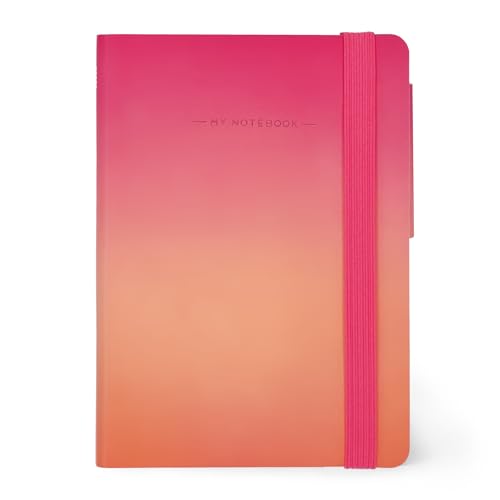 Legami - Notizbuch, liniert, klein, My Notebook aus elfenbeinfarbenem Papier 90 g/m², 192 Seiten, Softcover, Gummibandverschluss, Abmessungen 9,5 x 13,5 cm, Golden Hour Legami - Notizbuch, liniert, klein, My Notebook aus elfenbeinfarbenem Papier 90 g/m², 192 Seiten, Softcover, Gummibandverschluss, Abmessungen 9,5 x 13,5 cm, Golden Hour von LEGAMI