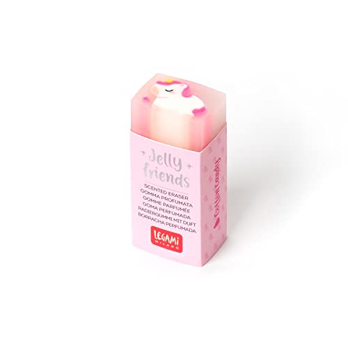 Legami - Duftgummi, Jelly Friends, 2,2 x 5 cm, Einhorn-Thema, Aroma Zuckerwatte, weiches und sauberes Löschen Legami - Duftgummi, Jelly Friends, 2,2 x 5 cm, Einhorn-Thema, Aroma Zuckerwatte, weiches und sauberes Löschen von LEGAMI