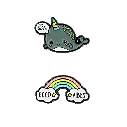 Legami - Set mit 2 Aufklebern aus Metall, 3,2 x 2,5 cm, Einweg, Cutie, zum Anbringen auf Tagebuch, Smartphone und anderes Zubehör, Rainbow, vollständige Haftung nach 10 Minuten Legami - Set mit 2 Aufklebern aus Metall, 3,2 x 2,5 cm, Einweg, Cutie, zum Anbringen auf Tagebuch, Smartphone und anderes Zubehör, Rainbow, vollständige Haftung nach 10 Minuten von LEGAMI