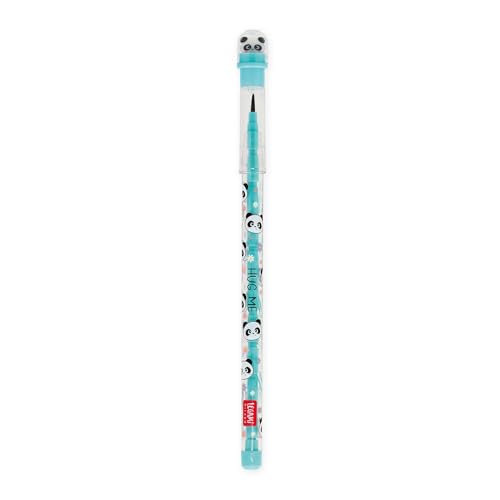 Legami - Stapelbare Bleistift mit Radiergummi Take a Tip, Panda, 11 Minen 2B, kein Anspitzer, einfach zu bedienen, kleiner TPR-Radierer im Lieferumfang enthalten, aus ABS von LEGAMI