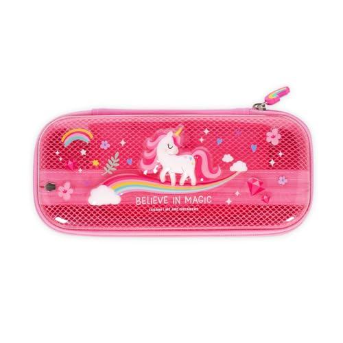 Legami - Wonderwow Federmäppchen, Unicorn Motiv,2 Fächer und Stifthalter innen, Innenfach mit Netzstoff, Reißverschluss, 23 x 11 x 5 cm Legami - Wonderwow Federmäppchen, Unicorn Motiv,2 Fächer und Stifthalter innen, Innenfach mit Netzstoff, Reißverschluss, 23 x 11 x 5 cm von LEGAMI
