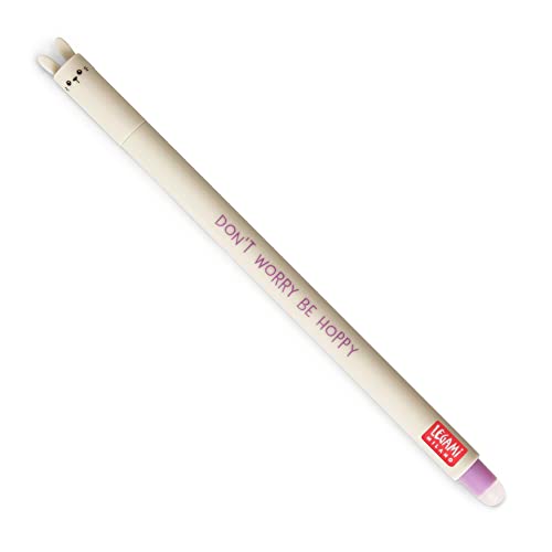 Legami - löschbarer Gelschreiber, Erasable Pen, Ø 0,8 cm, Thema Bunny, wärmesensible Tinte, Kugel am Ende zum Entfernen der Tinte, kein Verbrauch des Blattes, Ø Spitze 0,7 mm, EP0011 Legami - löschbarer Gelschreiber, Erasable Pen, Ø 0,8 cm, Thema Bunny, wärmesensible Tinte, Kugel am Ende zum Entfernen der Tinte, kein Verbrauch des Blattes, Ø Spitze 0,7 mm, EP0011 von LEGAMI
