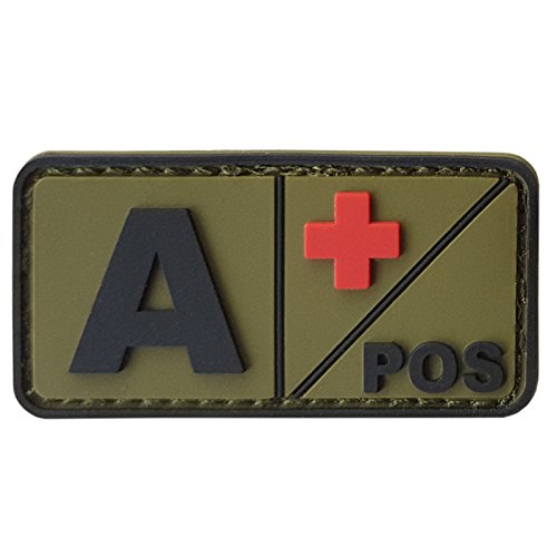 APOS Olive Drab OD Blood Type Morale Tactical PVC Rubber 3D Touch Fastener Patch APOS Olive Drab OD Blood Type Morale Tactical PVC Rubber 3D Touch Fastener Patch von LEGEEON