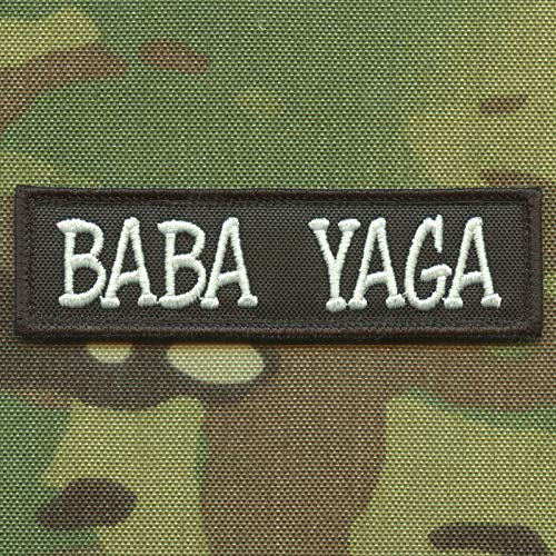 Baba Yaga Patch (embroidered,black and white) von LEGEEON