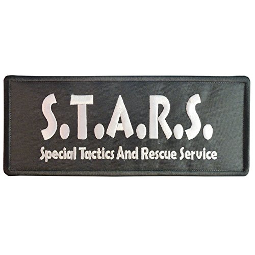Big XL 10x4 inch Resident Evil S.T.A.R.S. Umbrella Corporation Vest Cosplay Embroidered Hook Patch Big XL 10x4 inch Resident Evil S.T.A.R.S. Umbrella Corporation Vest Cosplay Embroidered Hook Patch von LEGEEON
