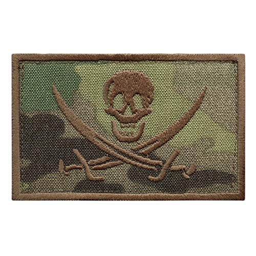 Piraten Calico Jack Totenkopf Jolly Roger Morale Taktisches ISAF Stickerei Klettverschluss Patch (Multicam) Piraten Calico Jack Totenkopf Jolly Roger Morale Taktisches ISAF Stickerei Klettverschluss Patch (Multicam) von LEGEEON