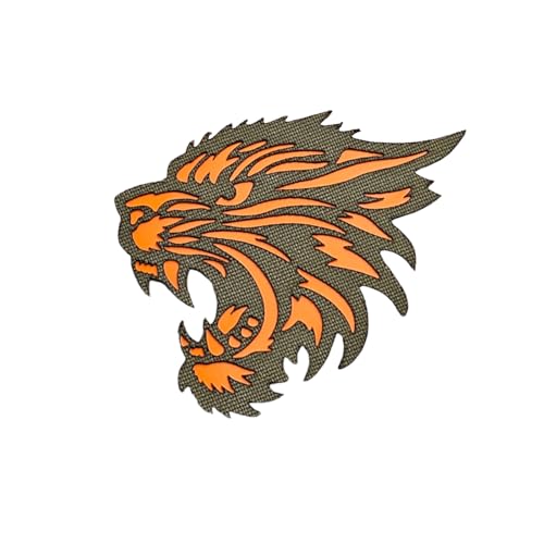 Fierce Tiger Lasercut Tactical Morale Patch [Ranger Green] von LEGEEON