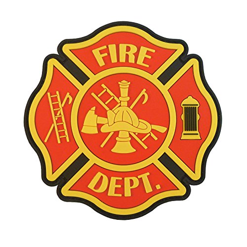 Fire Fighter Department PVC Rubber Rescue FD Patch von LEGEEON