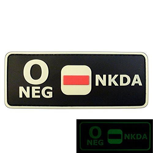 Glow Dark O NEG Blood Type NKDA Combat Tactical PVC Rubber 3D GITD Touch Fastener Patch Glow Dark O NEG Blood Type NKDA Combat Tactical PVC Rubber 3D GITD Touch Fastener Patch von LEGEEON