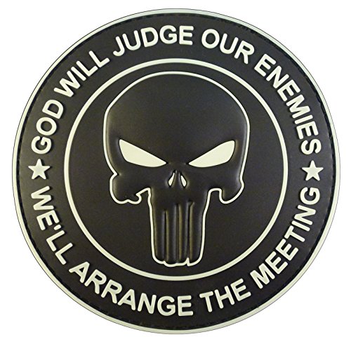 God Will Judge Our Enemies PVC Patch (All Black Glow in the Dark) von LEGEEON