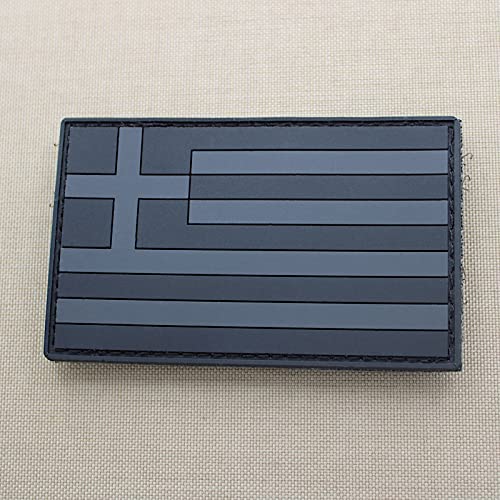 Griechenland Hellas Flagge Subdued Blackout PVC Morale Rubber Patch Griechenland Hellas Flagge Subdued Blackout PVC Morale Rubber Patch von LEGEEON