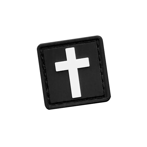 Mini 1x1 Christian Cat Eye PVC Patch Schwarz und Weiß Glow in The Dark Tactical Moral Patch Kompatibel mit Klettverschluss für Rucksäcke Hüte und MOLLE Zubehör Mini 1x1 Christian Cat Eye PVC Patch Schwarz und Weiß Glow in The Dark Tactical Moral Patch Kompatibel mit Klettverschluss für Rucksäcke Hüte und MOLLE Zubehör von LEGEEON