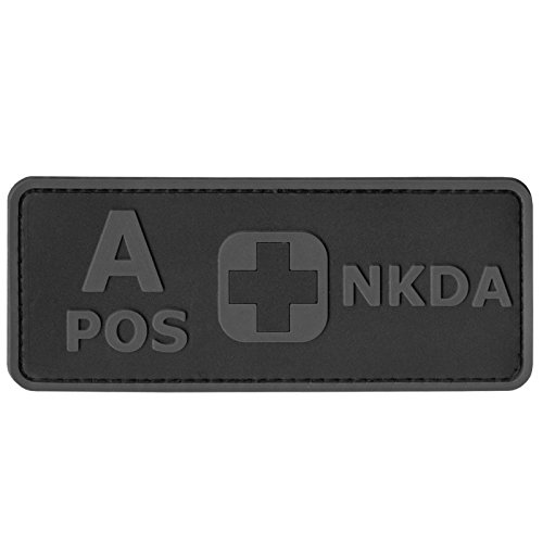 APOS Blood Type NKDA ACU Subdued Tactical No Drugs Allergies PVC Rubber 3D Fastener Patch von LEGEEON