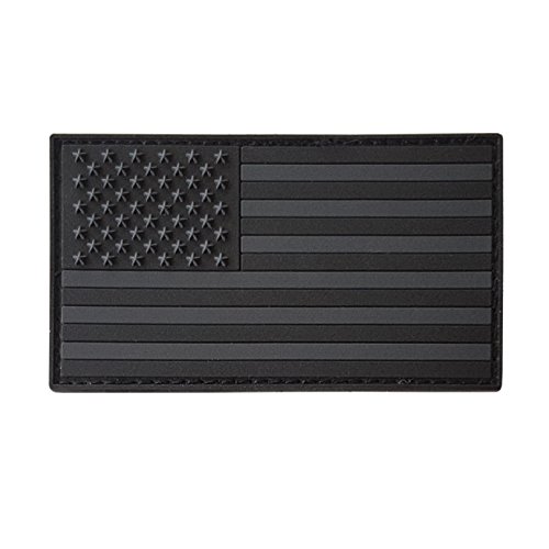 Schwarzer Amerikanischer Flaggen-Patch Kompatibel Mit Velcro für Rucksäcke, Hüte, Kappen, PVC-Patches für Westen, Taktische Patches für Plattenträger (Blackout Subdued) Schwarzer Amerikanischer Flaggen-Patch Kompatibel Mit Velcro für Rucksäcke, Hüte, Kappen, PVC-Patches für Westen, Taktische Patches für Plattenträger (Blackout Subdued) von LEGEEON