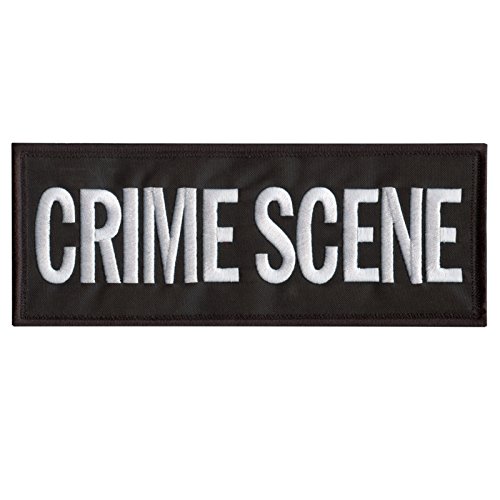 LEGEEON Crime Scene CSI Large XL 10'x4' Body Armor Plate Carrier Tactical Embroidered Touch Fastener Patch von LEGEEON