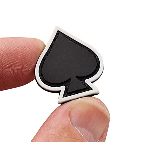 Spade PVC Cat Eye Patch (Leuchtet im Dunkeln) Klettverschluss Aufnäher von LEGEEON