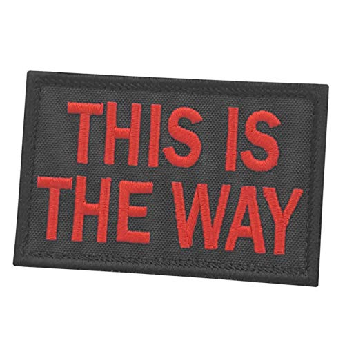 This Is The Way 2x3,25 Schwarz und Rot Morale Taktischer Militär Klettverschluss Patch This Is The Way 2x3,25 Schwarz und Rot Morale Taktischer Militär Klettverschluss Patch von LEGEEON