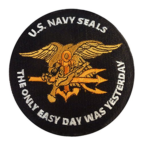 US Navy Seals The Only Easy Day Was Yesterday SOCOM DEVGRU Hook Patch von LEGEEON
