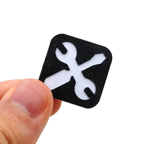Mechanischer Mini-Werkzeug-Patchschlüssel und Schraubendreher, Ikonenhaken auf der Rückseite für EDC-Werkzeugsets, Mechaniker, Rucksäcke, Hüte, Schalttafeln Mechanischer Mini-Werkzeug-Patchschlüssel und Schraubendreher, Ikonenhaken auf der Rückseite für EDC-Werkzeugsets, Mechaniker, Rucksäcke, Hüte, Schalttafeln von LEGEEON