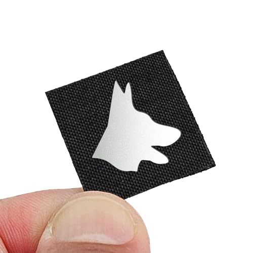 Mini Belgian Malinois K9 Dog Tiny Patch [Black,White] von LEGEEON