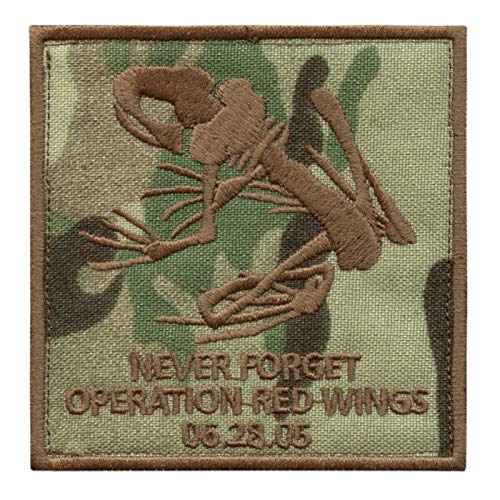 Multicam Operation Red Wings Never Forget Lone Survivor SDVT-1A Skull Frog Navy Seals Fastener Patch von LEGEEON