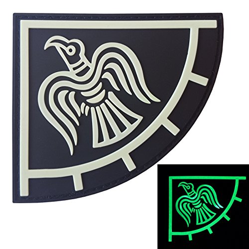 Norse Raben Banner PVC Patch Wikinger Patch kompatibel mit Velcro PVC Patches für Rucksäcke Wikinger Patches für Westen Wikinger Moral Patch Wikinger Patches für Hüte (Schwarz und Weiß Leuchten Dunkel Norse Raben Banner PVC Patch Wikinger Patch kompatibel mit Velcro PVC Patches für Rucksäcke Wikinger Patches für Westen Wikinger Moral Patch Wikinger Patches für Hüte (Schwarz und Weiß Leuchten Dunkel von LEGEEON