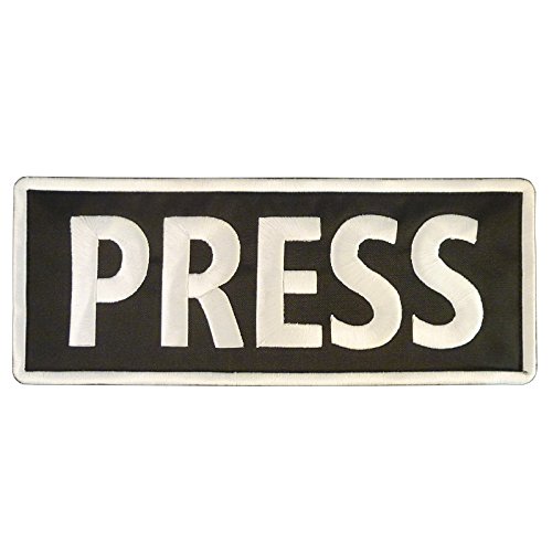 PRESS Big XL 10x4 inch Kugelsichere Weste Taktische Stickerei Nylon Klettverschluss Patch von LEGEEON